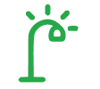 Iluminação pública em led (energia fornecida pela Cemig)